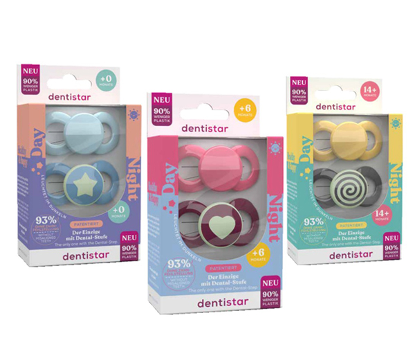 Dentistar ® Tooth-friendly pacifier set for Day and Night